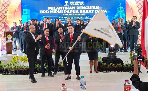 Ketua DPP Lantik Pengurus BPD HIPMI PBD, Dorong Investasi-Hilirisasi Potensi Lokal